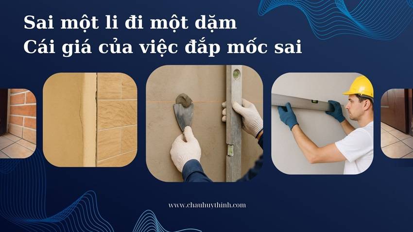 Sai mot li di mot dam, cai gia cua viec dap moc sai