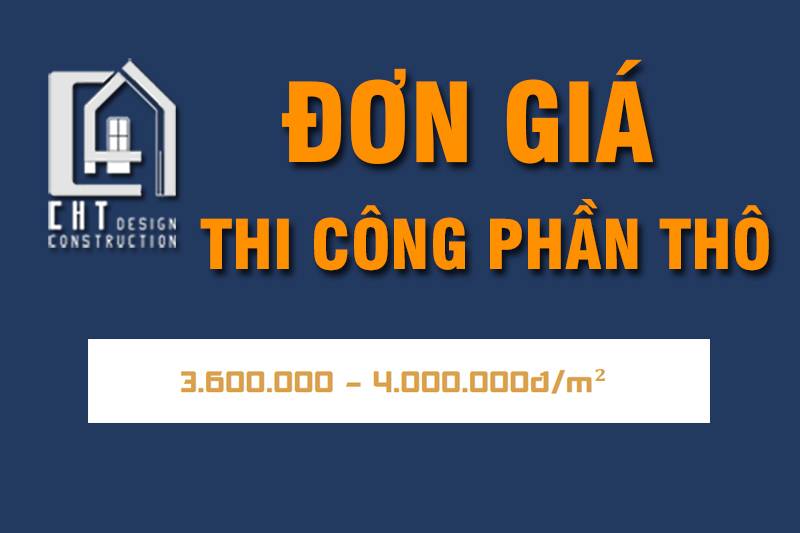 cht home báo giá thi công phần thô 2026