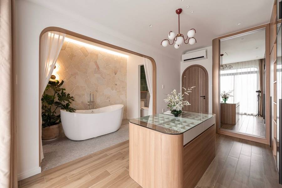 tủ trưng b&agrave;y đồng hồ Modern Eclectic &ndash; Organic Warm